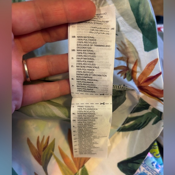 NWT FARM Rio x Adidas Tropical Breeze Cream White Shirt sz S - Picture 6 of 9